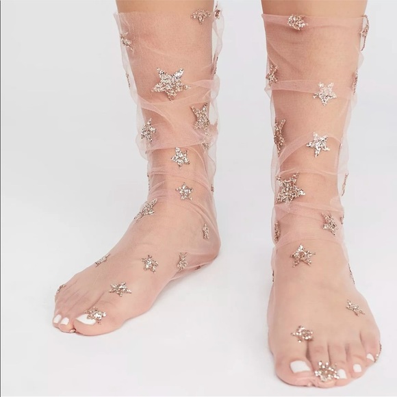 💖Magical Tulle Slouch Star Socks - Picture 3 of 4